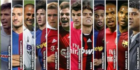 les onze joueurs les plus bonne dans leur equipe